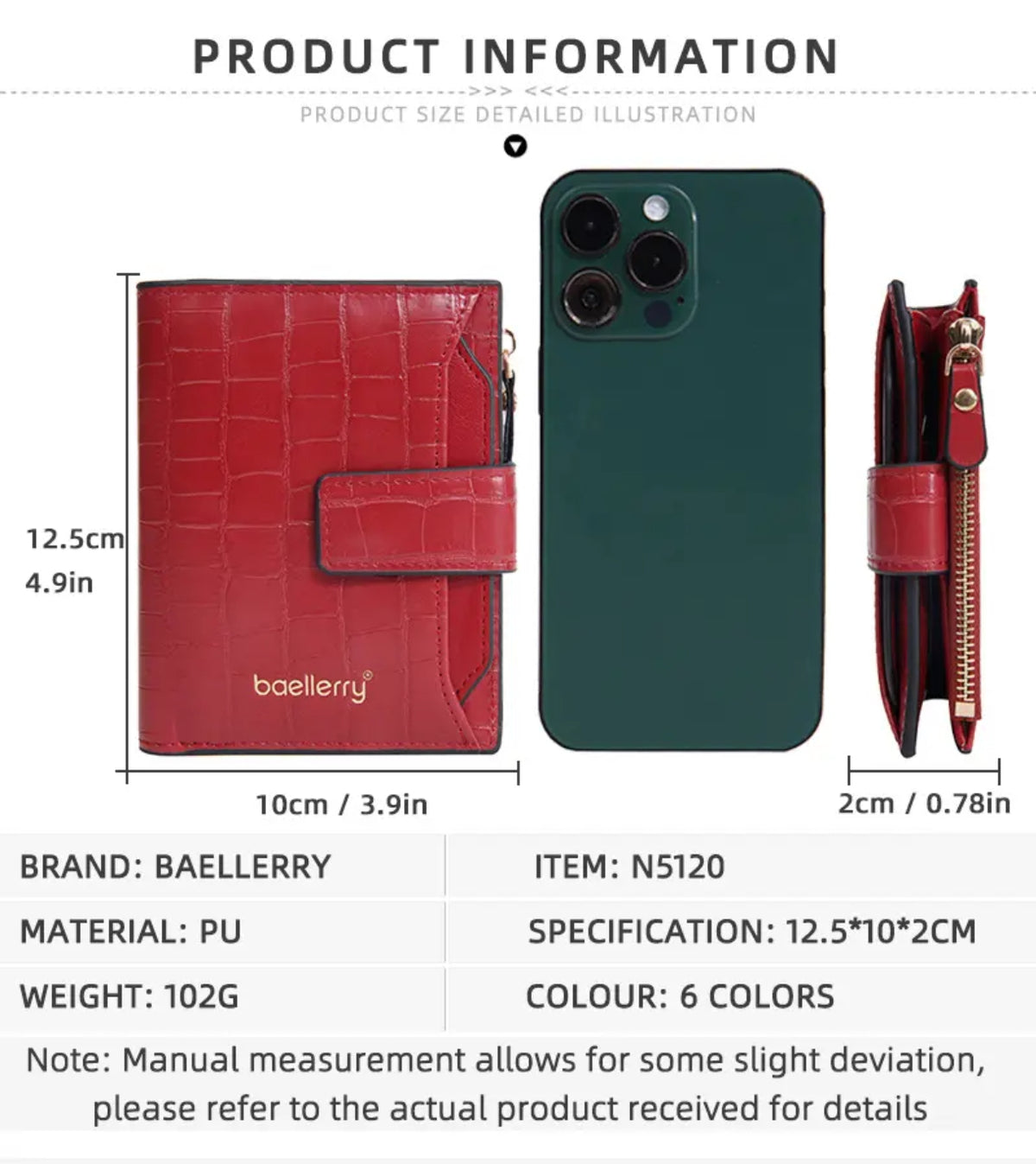 Billetera Baellerry Para Dama Moda 3