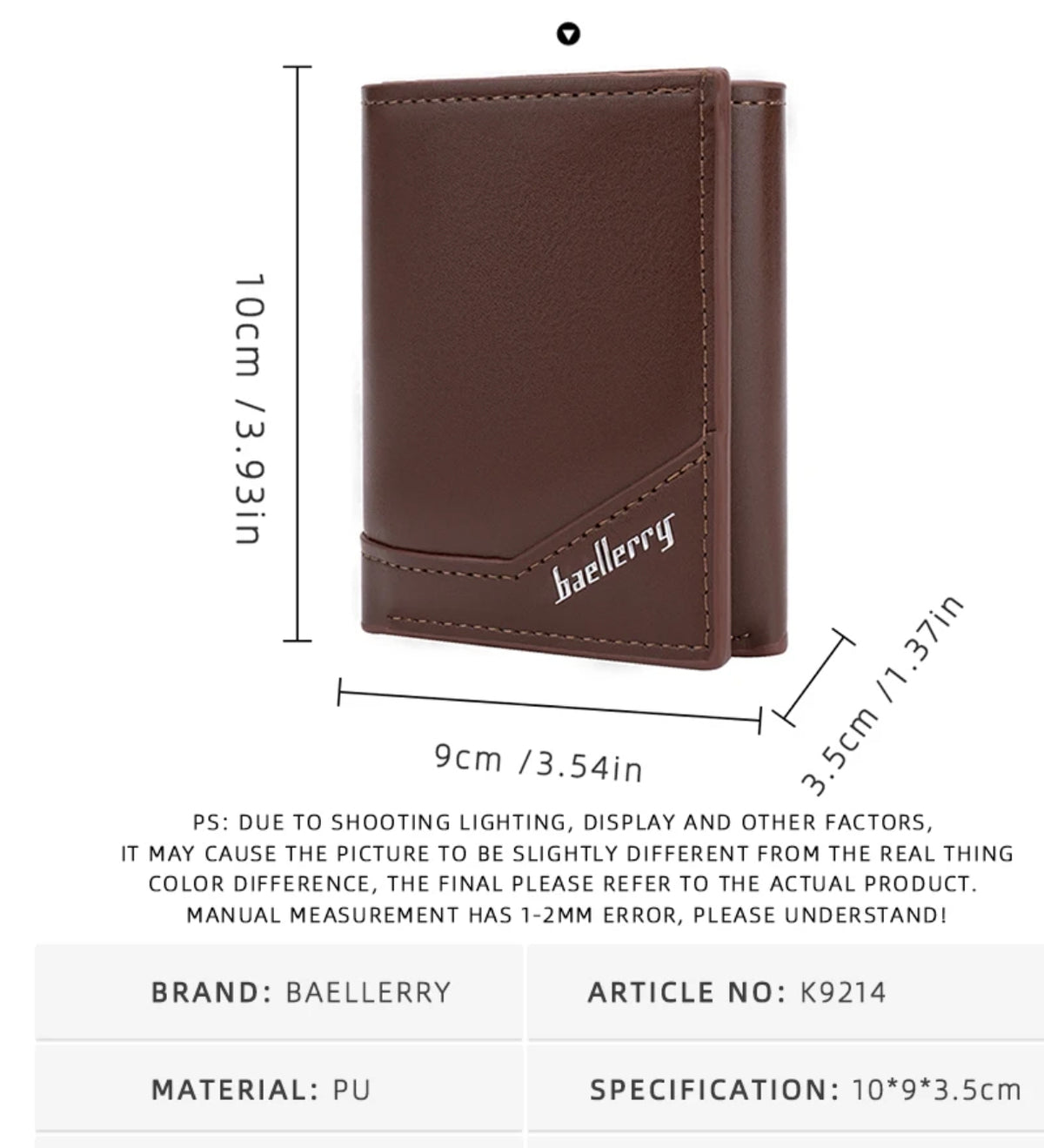 Billetera Tarjetero Inteligente Baellerry Para Caballero Moda 2