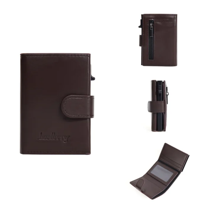Billetera Tarjetero Inteligente Baellerry Para Caballero Moda 3