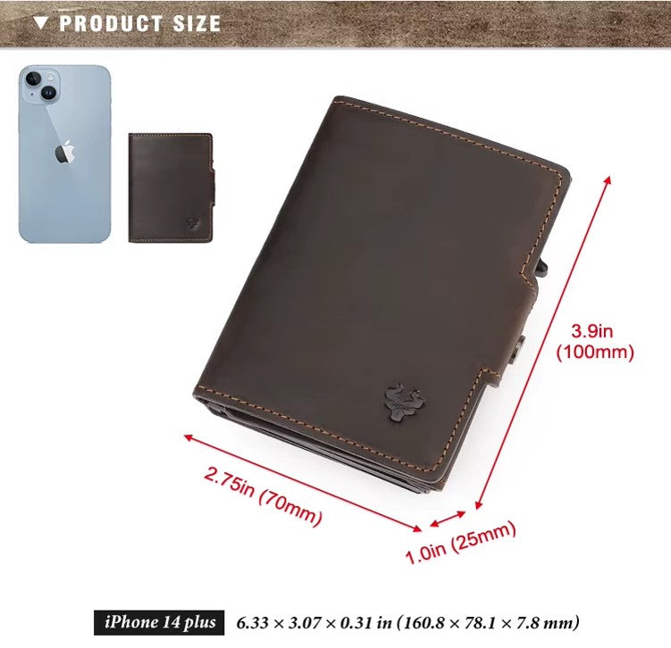 Billetera Tarjetero Inteligente Humerpaul para Caballero